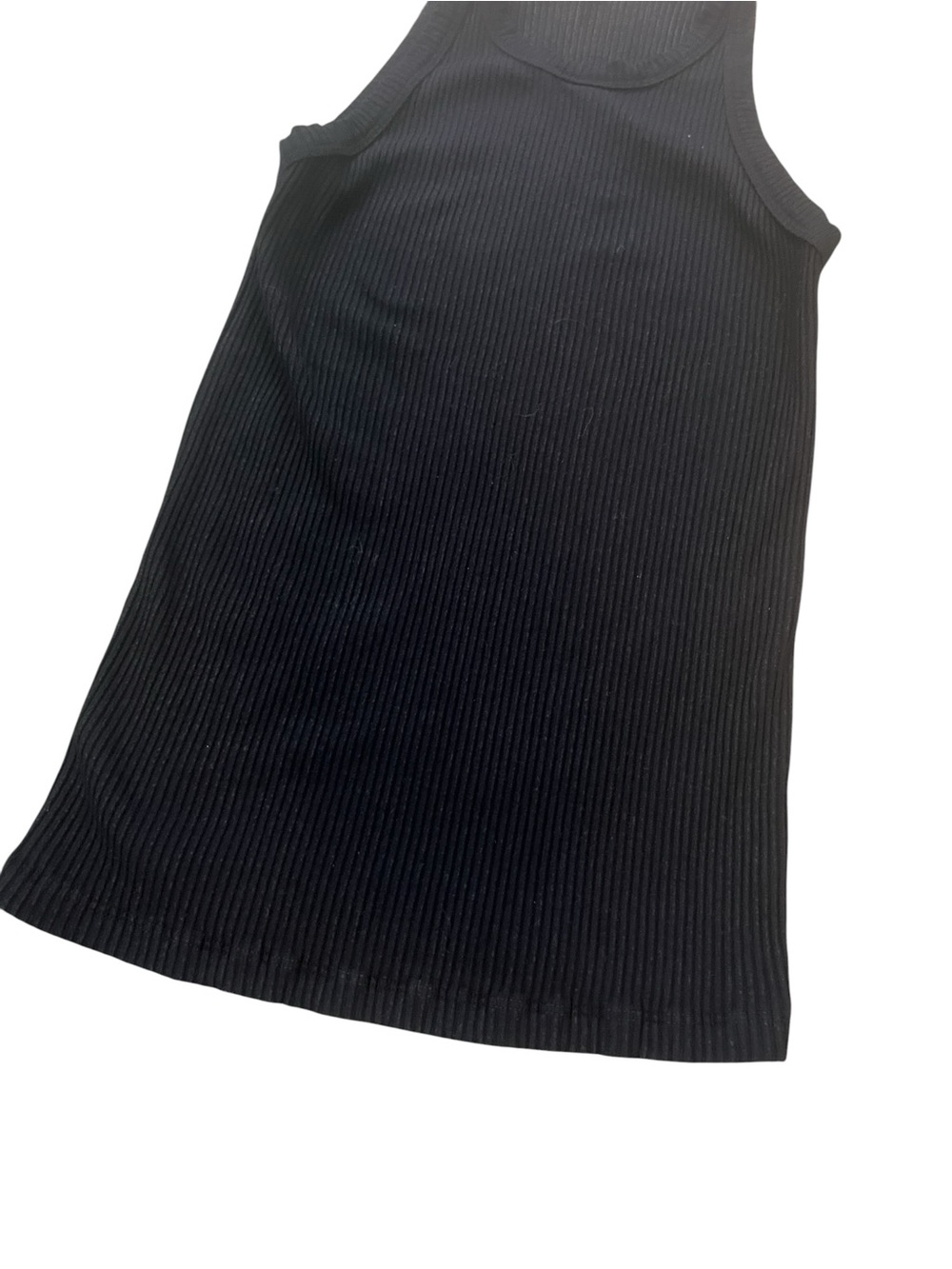Monrow Black Ribbed High-Neck Tank - Picture 4 of 4